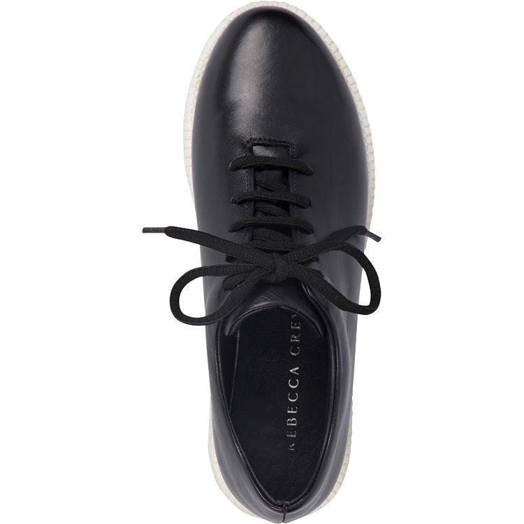 BLACK LEATHER WEEKEND LACE UP